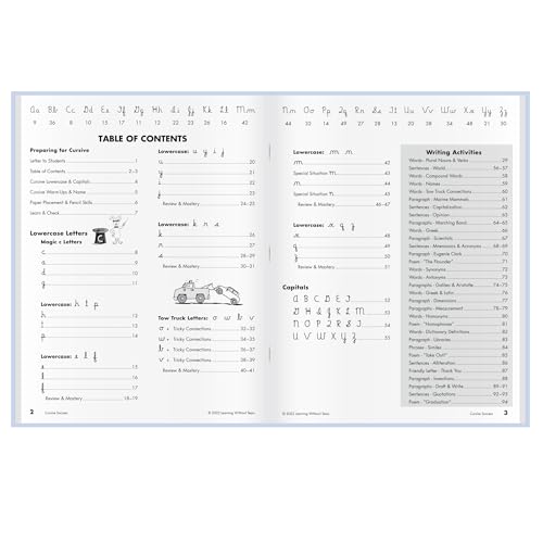 Learning Without Tears Cursive Success Workbook for 4th Grade+ - Student Edition