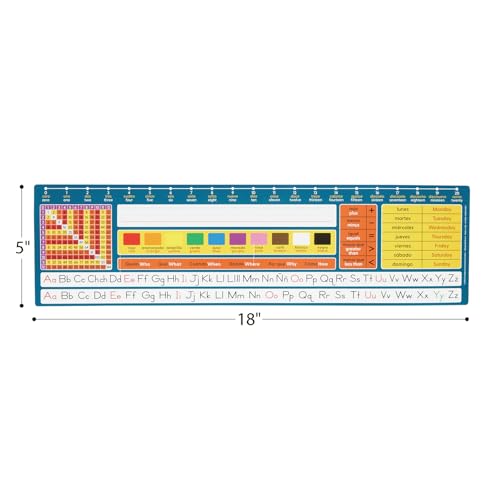 Really Good Stuff Dual Language Desktop Helpers Set of 24 - Spanish & English, Grades 3+