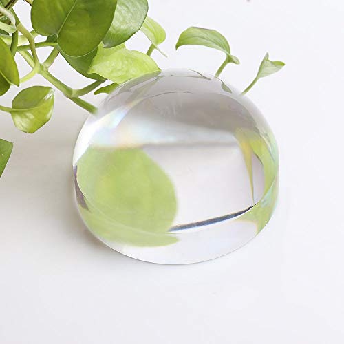 BIJIA 95mm Acrylic Paperweight Magnifying Dome - Hand-Free Reading & Decor