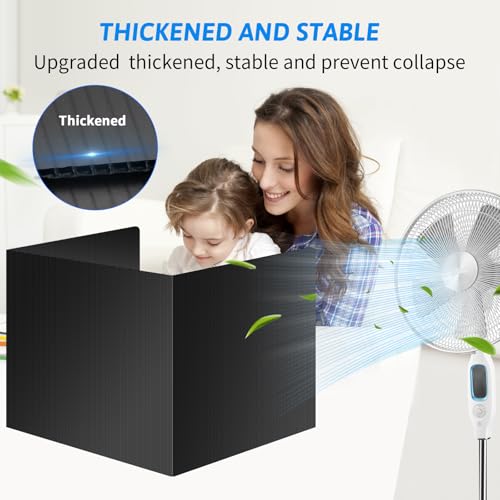 Black 24-Pack Desk Dividers for Students, Waterproof Durable Plastic Study Carrel Dividers, Easy to Clean, Privacy Classroom Shield Folder Boards for Student Desk