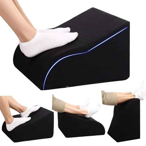 Foot Rest for Under Desk at Work Ergonomic Under Desk Footrest£¬Support Foot Pillow Double-Sided Footstool£¬ for Office, Home & Gaming Leg Elevation Pillow Black