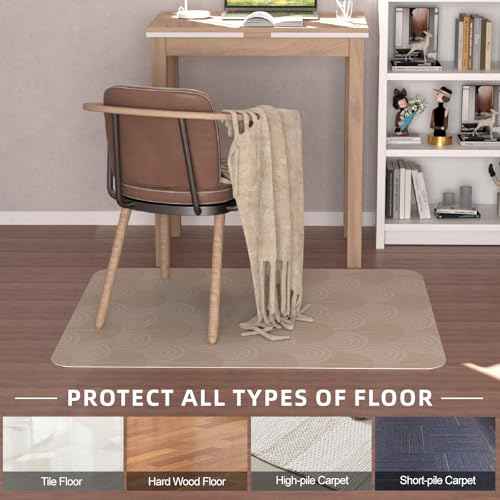 Office Chair Mat, 35¡± x 40¡± Non-Slip Chair Mat for Hardwood Floors, Easy Glide Rolling Chairs, Floor Protector for Home & Office