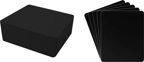 (100) Black Tall Heavy Duty CD Divider Cards - 5 5/8" x 6 3/4" - Perfect for Jewel Boxes in Security Keepers - #CDNS68BK30