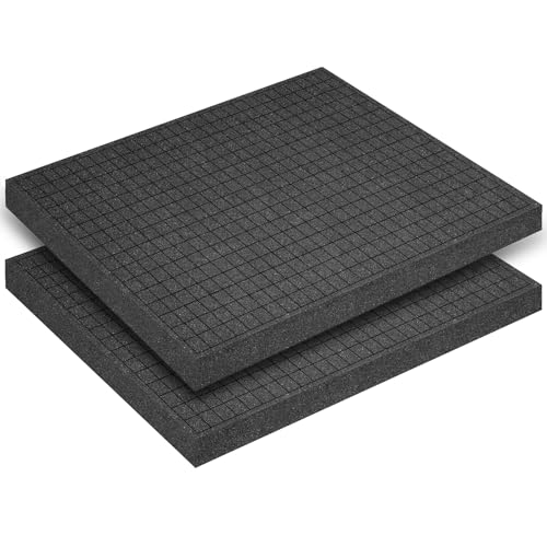 Polyurethane Foam Padding, 2 PCS 16 x 12 1 Inch Black Perforated Pick