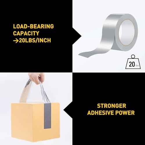 Lichamp 10 Rolls Heavy Duty Duct Tapes Silver, Waterproof No Residue Duct Tape for Packaging Taping Sealing Repairing, Thick & Wide Silver Tape for DIY or Commercial Use, 2 Inches x 25 Yards