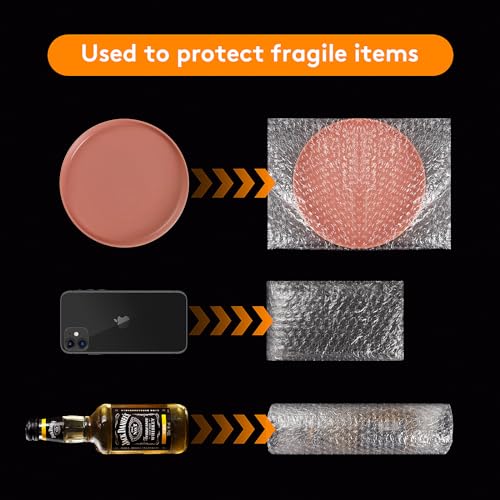 WENQUIT 8''x12'' Bubble Pouch Wrap Bags 100 Pack - Protective Shipping Bags