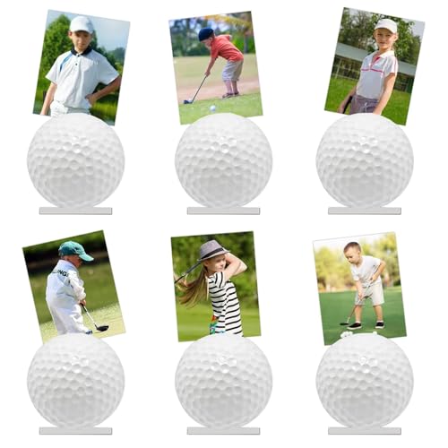 Golf Photo Stand 6 Pack - Table Number Holders for Golf Party Decorations