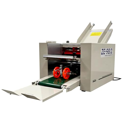 WYDDDAR Automatic Paper Folding Machine with 2 Trays Max Speed 262ft/min for Documents