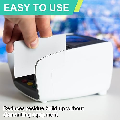 Sliner 100 Pack Dual-Sided Card Reader Cleaning Cards for POS Systems - Model 100