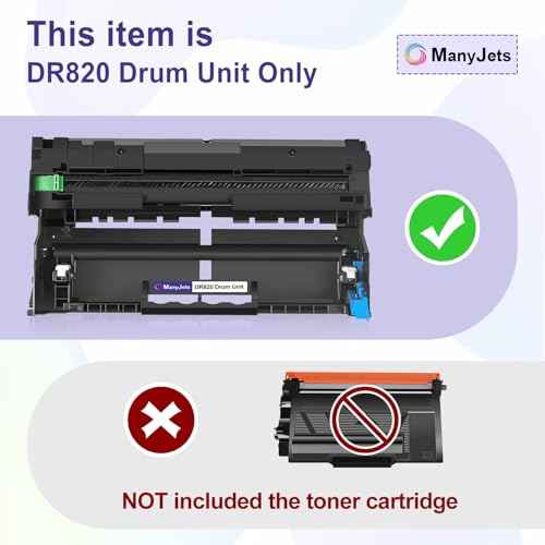 DR820 Compatible Drum Unit Replacement for Brother DR 820 for MFC-L6750DW HL-L6400DW MFC-L5850DW MFC-L6700DW MFC-L6900DW MFC-L6800DW DCP-L5500DN DCP-L5600DN DCP-L5650DN Printer (Drum,2-Pack)