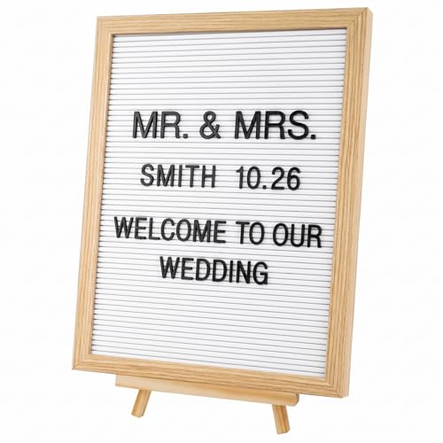 White Felt Letter Board 12x16 Inch with Stand & Wall Mount - C CRYSTAL LEMON