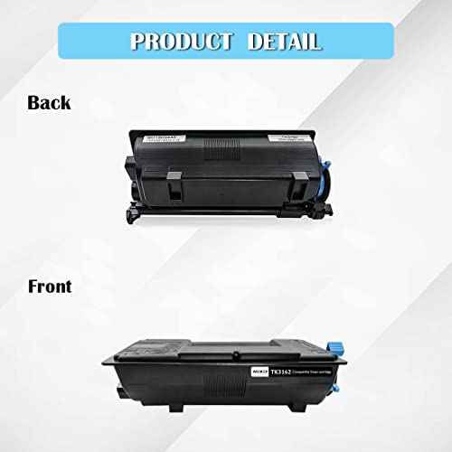 TK3162 TK-3162 TK 3162 Toner Cartridge 1T02T90US0 Compatible for Kyocera ECOSYS P3045dn P3050dn P3055dn P3060dn P3145dn M3145dn M3145idn M3645dn M3645idn Printers (1-Pack )
