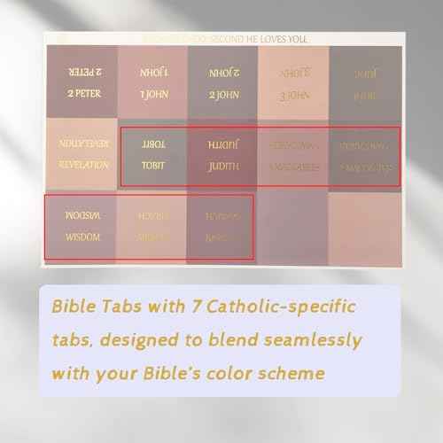 Lumintutu Laminated Bible Tabs, Gold Foil Large Print Lettering, 90 Tabs Bible Study Journaling Supplies, Christian Gift for Women and Men, She Reads Truth Bible (Dusty Rose)