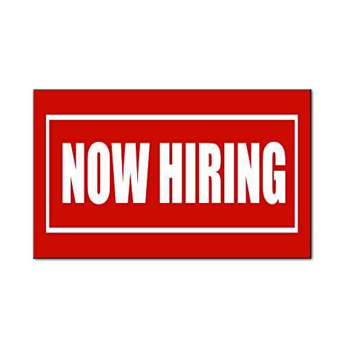 Fastasticdeals Now Hiring Promotion Business Car Door Magnets Magnetic Signs 18x12 Inches Set of 2