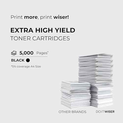 Do it Wiser Lexmark 501H High Yield Remanufactured Toner Cartridge for MS310, MS312, MS315, MS410, MS415, MS510, MS610 Laser Printer [5,000 Pages]