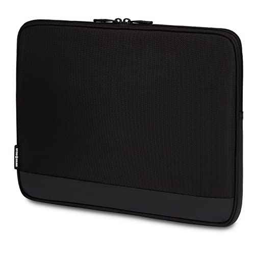 SwissGear Padded Zippered Laptop Sleeve, Micro-Twill Laptop Case with Fleece Lining & Front Webbing