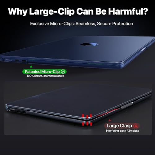 Soonjet Midnight Clear MacBook Air 15-inch Case 2023-2026 | Invisible Armor