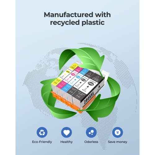 PGI-280XXL/CLI-281XXL Compatible Ink Cartridge Replacement for Canon Ink 280 and 281 Cartridge High Yield Use to PIXMA TR7520 TR8520 TR8500 TR8600 TR8620 TS6120 TS6220 TS9120 (5 Value Pack)