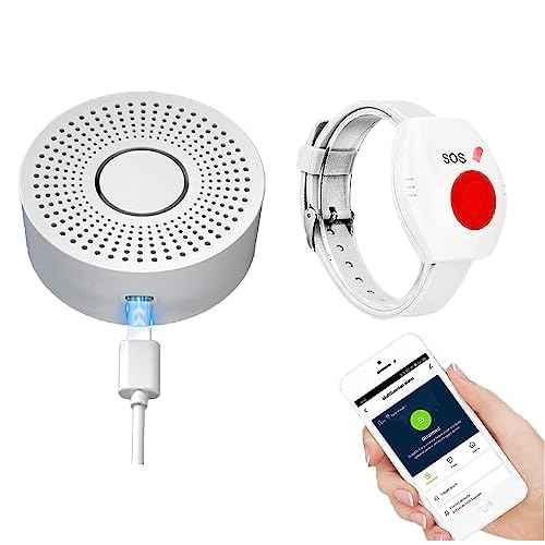 WiFi Caregiver Pager Call Button Wireless Nurse Alert Call Bell Emergency Alert Pager at Home for Elderly Patients