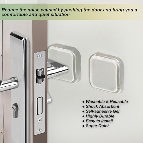 Bovinde Transparent Door Stopper Wall Protector 6 Pack – Self-Adhesive, Shock Absorbent Bumpers