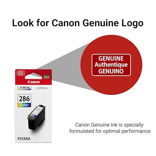Canon CL-286 Genuine Color Ink Cartridge, Compatible with TR7820, TS7720/7722