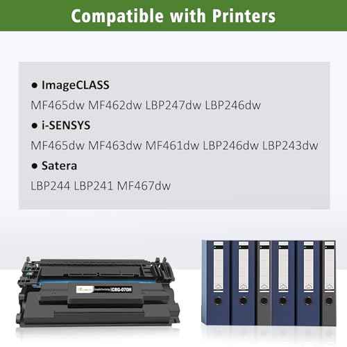 with Counter Chip Compatible Toner Cartridge 070H CRG070H CRG-070H ( 070 CRG070 CRG-070) for Remaining Toner Capacity Display High Capacity 10200 Pages for Canon MF465dw MF462dw LBP247dw LBP246dw