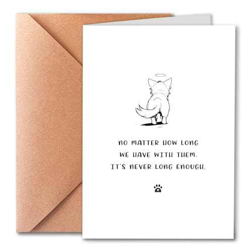 Dog Sympathy Card, Dog Bereavement Card, Heartfelt Condolence Card for Pet¡®s Owner to Express Condolences and support