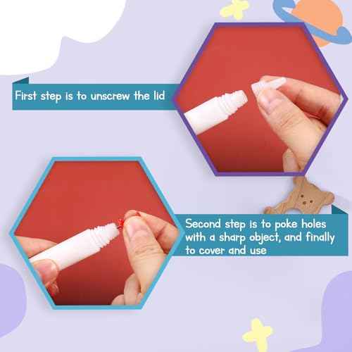 24 Pcs Art White Glue Stick Pens Bulk Quick Dry Tacky Glue Pens Classroom Supplies for DIY Arts and Crafts Projects