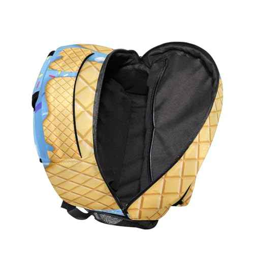 Ice Cream Surface School Backpack Bookbags, Athletic Student Laptop Book Bag,Backpack with Side Pockets for Travel, Hiking, Camping