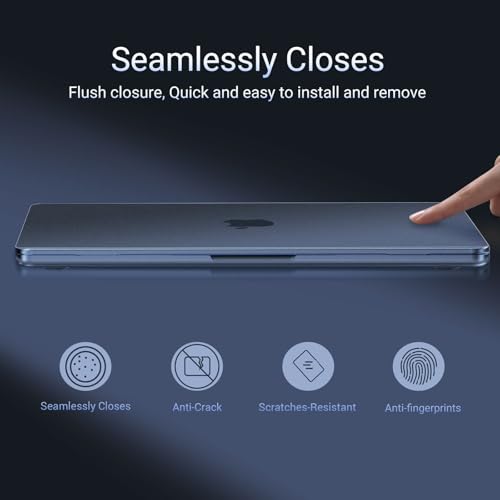MOSISO Indigo Clear Compatible with MacBook Neo 13-inch A3404 Case with A18 Pro Chip