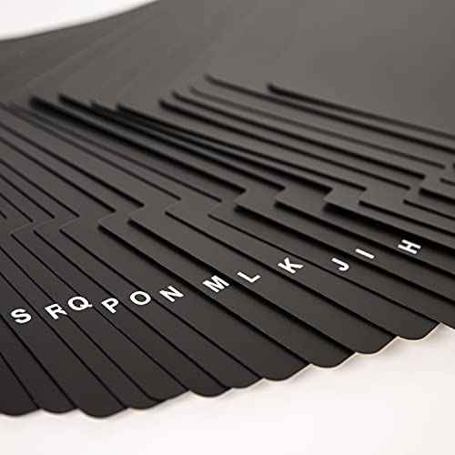 Crosley AC1046A-BK A-Z Vinyl Dividers, Black