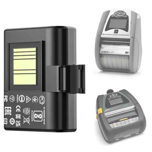 2600mAh Upgrade Li-ion Battery Compatible with Zebra QLN320 QLN220(HC) ZQ610 ZQ620 ZQ500 ZQ510 ZQ520 ZQ521 ZR628 ZR638 ZR658 ZR668 Mobile Printers(QLN320)