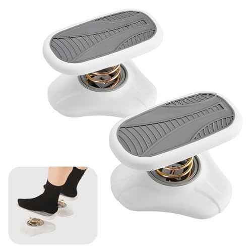 Foot Rest for Under Desk at Work £¬Ergonomic Foot Stool Under Office Desk - Rocking for Fidgeters£¬Effectively Relaxes The Leg Muscles£¬2 Pieces Grey