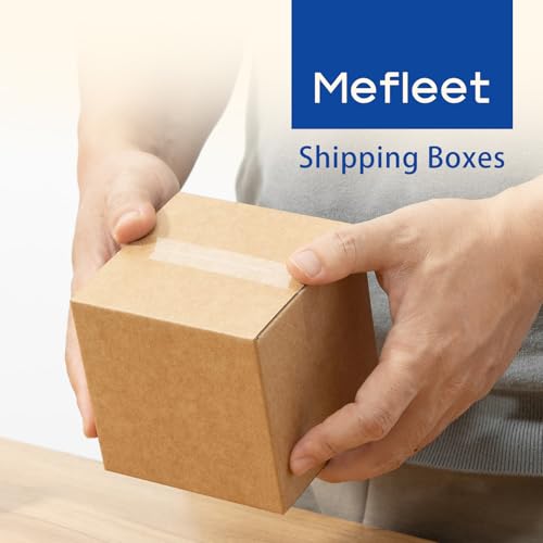 Mefleet 4x4x4 Inch Shipping Boxes 50 Pack Small Corrugated Cardboard Brown