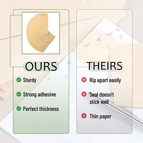 Mr. Pen- Money Envelopes, 100 Pack, 6.5" x 3.5", Cash Saving Challenge, Small Money Budgeting Envelopes, Brown