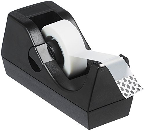 Amazon Basics 3-Pack Weighted Desktop Tape Dispensers with Non-Skid Base
