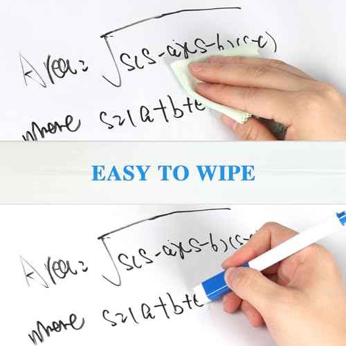 ZNCMRR 78.7"x17.7" Whiteboard Sticker for Wall White Board Contact Paper Dry Erase Wallpaper with 3 Markers Adhesive Poster Board Whiteboard for School Office Home Kids Drawing