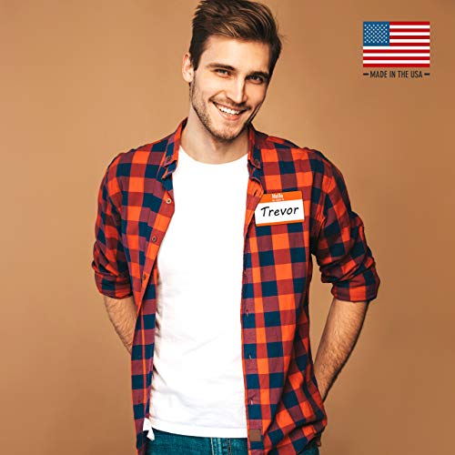 Hello My Name Is Stickers 350 Pack 3.5 x 2.25 in - Name Badge Labels, USA Made, Multicolor