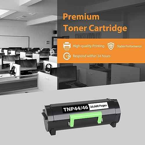 TNP44 TNP46 Toner Cartridge Compatible for Konica Minolta TNP 44 TNP-44 TNP 46 TNP-46 A6VK01F A6VK01W Work with for bizhub 4050 4750(20,000 Pages, 1 Pack)