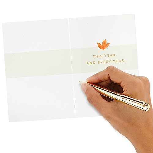 Hallmark Signature Studio Thanksgiving Card (Fall Flowers)