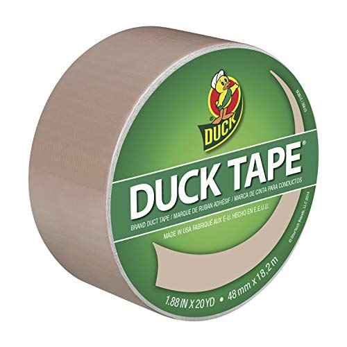 Duck Brand 283264 Color Duct Tape, Single Roll, Beige, 60 Foot