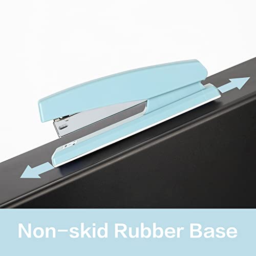 Deli Blue Stapler 25 Sheet Capacity with 1000 Staples & Remover - 1 Pack