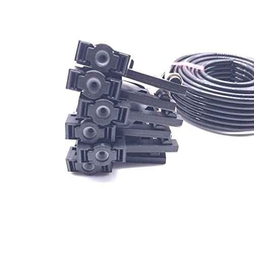 6 Color UV Ink Tube Hose Pipe Line with Square Small Damper Screw Nuts oring for Epson R330 R290 T50 L800 1390 Printer Accessories