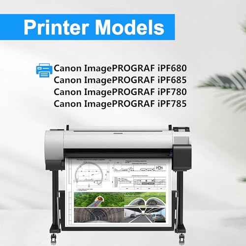 LCL PFI-207 Yellow 300-ml Ink Cartridge Replacement for Canon PFI-207 PFI-207Y PFI207Y for Canon ImagePROGRAF iPF680 iPF685 iPF780 iPF785 Printer (1-Pack)
