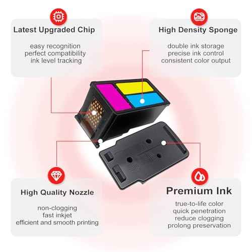 Ankink Compatible Ink Cartridge Replacement for Canon 276XL (Color,2-Pack) Ink 276 XL PG276 pgi276 PG-276 use with TS3522 TR4720 TR4700 TR4722 TS3500 TS3520 Printer Tricolor