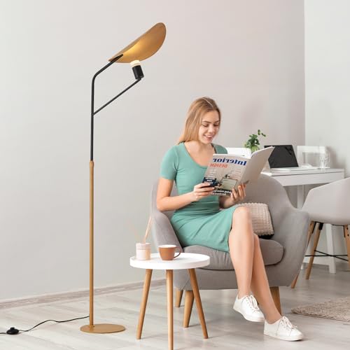 Floor Lamp for Living Room, LED Modern Simple Standing lamp, 63.5-66.5 inches Free Height, Warm Light, Minimalist high lamp, Suitable for Bedroom, Living Room, Office, Children's Room.