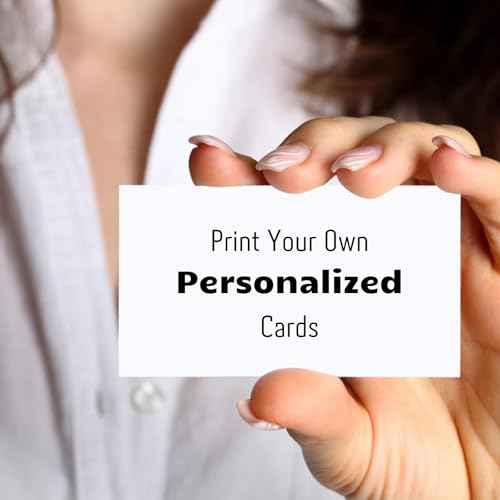 250 Piece Blank Printable Business Cards 3.5 x 2, Perforated Card Stock Paper for Inkjet and Laser Printers, 10 Cards Per Sheet - (White)