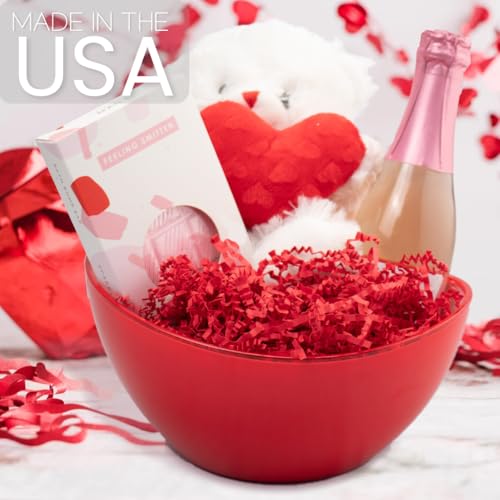 MagicWater Supply Crinkle Cut Paper for Gift Basket - 10LB Red