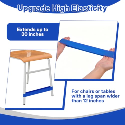 GNAWRISHING Blue Chair Bands for Kids with Fidgety Feet - ADHD Autism