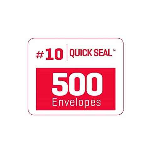 Aimoh 500#10 Single Left Window SELF Seal Security Envelopes - Super Strong Quick-Seal Self Sealing Closure, Security Tinted, Size 4-1/8 x 9-1/2 Inches, 24 LB - 500 Count (35210)